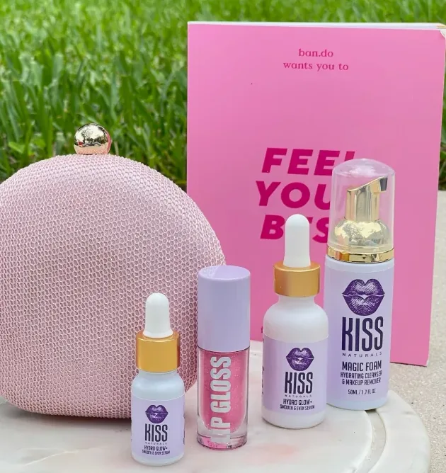 Kiss serum, lip gloss and Magic Foam